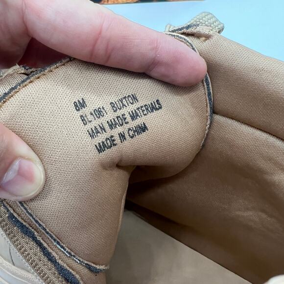 Lemonade Women Combat Boot Size 8M Rhinestone Strap Lace Up Textured Sole - Picture 3 of 14